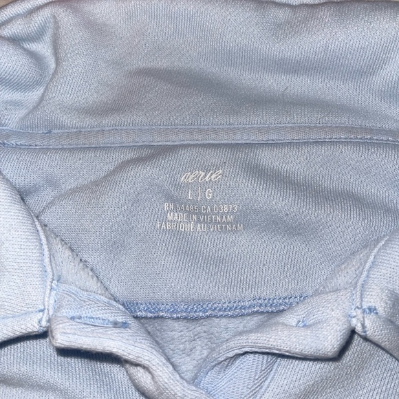 aerie cropped button up sweatshirt - Picture 2 of 2